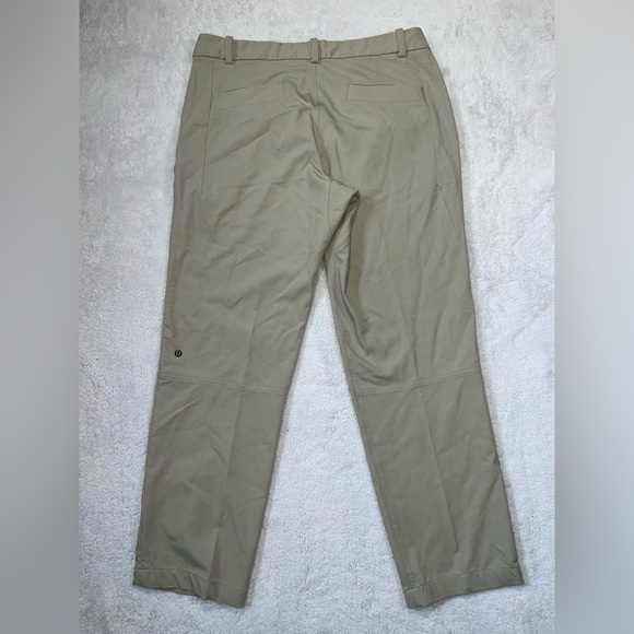 Lululemon Commission Slim Fit Pants Warpstreme Stretch Beige Size 36 - Picture 6 of 12